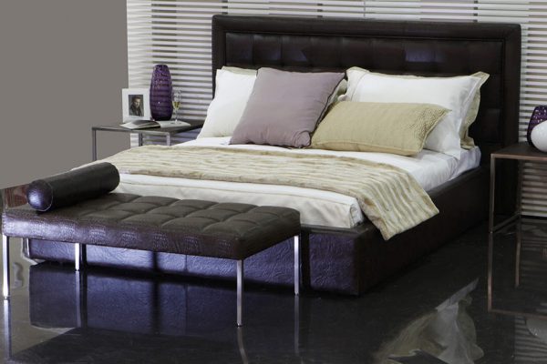 MOON 1 francuski tapacirani krevet naslon srednje visine sa ili bez mehanizma