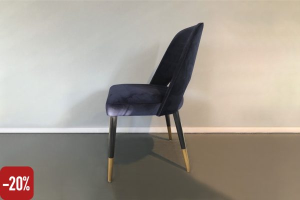 MIRELA luksuzna tapacirana stolica visok rukonaslon zlatni ili bakar detalji -20 odsto