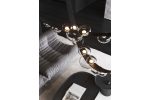 DEW DROPS dizajnerska plafonska lampa, ručnoduvani kristal, BOMMA