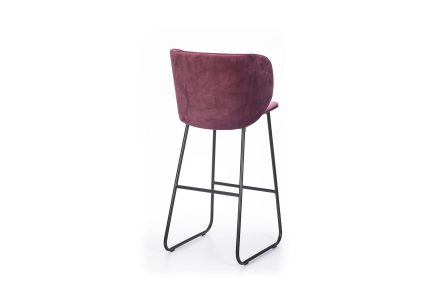 KALI dizajnerska tapacirana barska stolica, oble forme