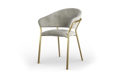 PERLA luksuzna tapacirana stolica oble forme