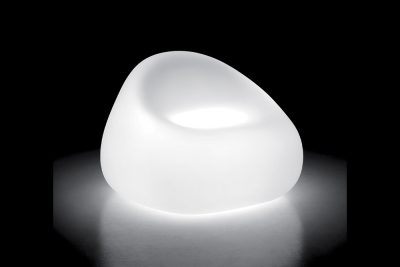 STONE-P baštenska svetleća fotelja oble forme